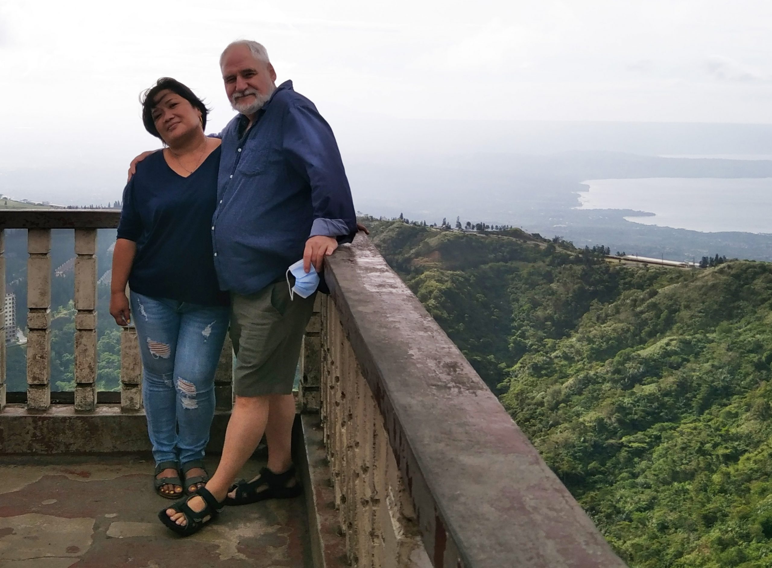 David and Edna at the Taal Volcano in Tagaytay 2022